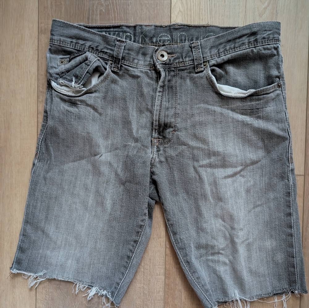 Calvin Klein Jean Shorts - Light Gray - 30